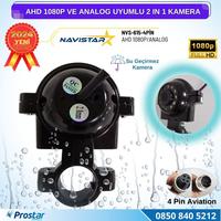 AHD 1080P ve Analog Pal Çevirilebilir 4 Pin Gece Görüşlü Araç Kamerası Metal Kelepçeli Yön Ayarlanabilir Full HD 