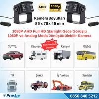 AHD 1080P ve Analog Pal Çevirilebilir 4 Pin Gece Görüşlü Metal Ayaklı Full HD Kamera