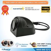 AHD 1080P ve Analog Pal Çevirilebilir 4 Pin Gece Görüşlü Yan, Ön ve Arka Uyumlu Full HD Kamera