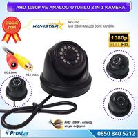 AHD 1080P ve Analog Pal Çevrilebilir Plastik Mini Dome Araç Kamerası