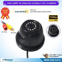 AHD 1080P ve Analog Pal Çevrilebilir Plastik Mini Dome Araç Kamerası