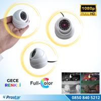 Araçlar Için Mini Plastik Dome 2 Mp Full Hd Gece Renkli Görüşlü Kamera Geniş Açılı