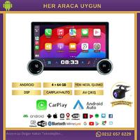 Audi A3 DUAL KNOB 10" 4GB + 64GB 2002-2008 Model Android 13 Kablosuz Carplay Navigasyon Multimedya Sistemi 