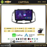 Chevrolet Captiva 2011-2016 Model 2GB + 64GB Android 13 Kablosuz Carplay Navigasyon Multimedya Sistemi 