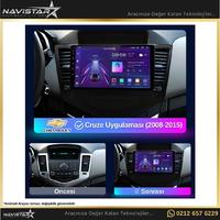 Chevrolet Cruze 4GB + 64GB Kablosuz Carplay 2008-2015 Android 13 Navigasyon Multimedya Sistemi