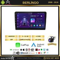 Citroen Berlingo 2008-2019 Model 2GB + 64GB Android 13 Kablosuz Carplay Navigasyon Multimedya Sistemi 