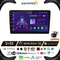 Citroen Berlingo 2015-2018 Model 2GB + 64GB Android 13 Kablosuz Carplay Navigasyon Multimedya Sistemi 