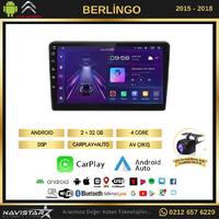 Citroen Berlingo 2015-2018 Model 2GB + 64GB Android 13 Kablosuz Carplay Navigasyon Multimedya Sistemi 