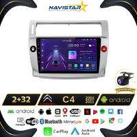 Citroen C4  2004-2011 Model 2GB + 64GB Android 13 Kablosuz Carplay Navigasyon Multimedya Sistemi 