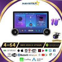 Citroen Elysee DUAL KNOB 10"  4GB + 64GB Kablosuz Carplay 2013-2018 Android 13 Navigasyon Multimedya Sistemi 