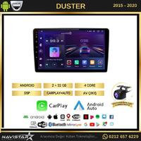 Dacia Duster 2015-2020 Model 2GB + 64GB Android 13 Kablosuz Carplay Navigasyon Multimedya Sistemi 