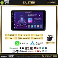 Dacia Duster 2018-2021 Model 2GB + 64GB Android 13 Kablosuz Carplay Navigasyon Multimedya Sistemi 