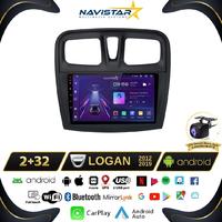 Dacia Logan 2012-2019 Model 2+64GB Android 13 Kablosuz Carplay Navigasyon Multimedya Sistemi 