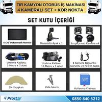 Tır ve Kamyon 10.36" Dokunmatik 4 kameralı 256 GB Destekli Kör Nokta Uyarı Sistemli Kamera Seti