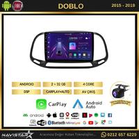 Fiat Doblo 2015-2019 Model 2GB + 64GB Android 13 Kablosuz Carplay Navigasyon Multimedya Sistemi 