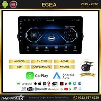 Fiat Egea 2+64GB Kablosuz Carplay 2015-2022 Android 13 Navigasyon Multimedya Sistemi 