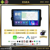 Fiat Egea 2015-2018 Model 2GB + 64GB Android 13 Kablosuz Carplay Navigasyon Multimedya Sistemi 