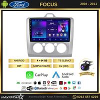 Ford Focus 2 Manuel Klima 4GB + 64GB Kablosuz Carplay Android 13 Navigasyon Multimedya Sistemi