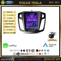 Ford Focus 2012-2018 Tesla Model 2GB + 32GB Kablosuz Carplay Navigasyon Multimedya Sistemi 