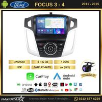 Ford Focus 34 2+64GB Kablosuz Carplay 2011-2015 Android 13 Navigasyon Multimedya Sistemi 