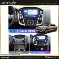 Ford Focus 34 2+64GB Kablosuz Carplay 2011-2015 Android 13 Navigasyon Multimedya Sistemi 