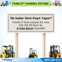 Forklift Kamera Sistemi Reach Truck 2 Kameralı 7 Inç Monitörlü Kayıtlı Kamera Seti