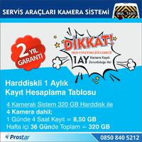 Harddisk Hariç Okul Servisi Araç Kamera Seti