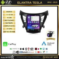 Hyundai Elantra Tesla 2012-2015 Model 2GB + 32GB Kablosuz Carplay Navigasyon Multimedya Sistemi 