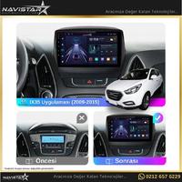 Hyundai Ix35 Kablosuz Carplay 4GB + 64GB Android 13 Navigasyon Multimedya Sistemi 2009-2015 