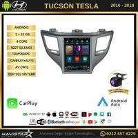 Hyundai Tucson Tesla 2016-2018 Model 2GB + 32GB Kablosuz Carplay Navigasyon Multimedya Sistemi 