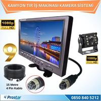 Kamyon Tır ve İş Makinaları için 9 inç AHD Monitörlü 1080P Full HD Kameralı Tak Kullan Set