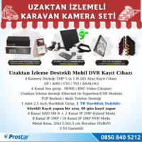 Karavan 1 Tb Harddiskli 9 Inç Hdmi Monitörlü 4 Kameralı Uzaktan İzlemeli Kayıtlı Kamera Seti 