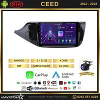 Kia Ceed 2012-2018 Model 2+64GB Android 13 Kablosuz Carplay Navigasyon Multimedya Sistemi 