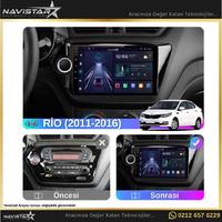 Kia Rio 2011-2016 Model 2+64GB Android 13 Kablosuz Carplay Navigasyon Multimedya Sistemi 