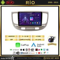 Kia Rio2 2005-2011 Model 2+64GB Android 13 Kablosuz Carplay Navigasyon Multimedya Sistemi 