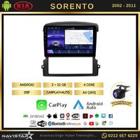 Kia Sorento  2002-2011 Model 2GB + 64GB Android 13 Kablosuz Carplay Navigasyon Multimedya Sistemi 