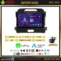 Kia Sportage 2+64GB Kablosuz Carplay 2010-2016 Android 13 Navigasyon Multimedya Sistemi 