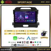 Kia Sportage 4GB + 64GB Kablosuz Carplay 2010-2016 Android 13 Navigasyon Multimedya Sistemi 