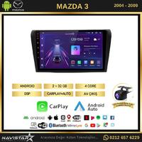 Mazda3 2004-2009 Model 2GB + 64GB Android 13 Kablosuz Carplay Navigasyon Multimedya Sistemi 