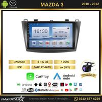 Mazda3 2010-2012 Model 2GB + 64GB Android 13 Kablosuz Carplay Navigasyon Multimedya Sistemi 