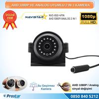 Metal Kasa AHD 1080P ve Analog Pal Çevirilebilir 4 Pin Gece Görüşlü Yan, Ön ve Arka Uyumlu Full HD Kamera