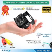 Mini Kamera AHD 1080P ve Analog Pal Çevirilebilir Gece Görüşlü Metal Ayaklı AV Full HD Kamera