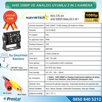 Mini Kamera AHD 1080P ve Analog Pal Çevirilebilir Gece Görüşlü Metal Ayaklı AV Full HD Kamera