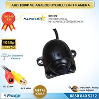 Metal Mini Kasa AHD 1080P ve Analog Pal Çevirilebilir Starlight Gece Görüşlü Yön Ayarlanabilir Araç Kamerası