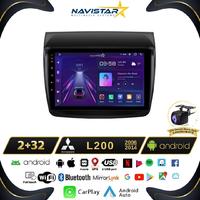 Mitsubishi L200  2006-2014 Model 2GB + 64GB Android 13 Kablosuz Carplay Navigasyon Multimedya Sistemi 