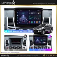 Mitsubishi L200  2006-2014 Model 2GB + 64GB Android 13 Kablosuz Carplay Navigasyon Multimedya Sistemi 