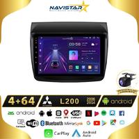 Mitsubishi L200  2006-2014 Model 4GB + 64GB Android 13 Kablosuz Carplay Navigasyon Multimedya Sistemi 