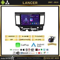 Mitsubishi Lancer  20072013 Model 4GB + 64GB Android 13 Kablosuz Carplay Navigasyon Multimedya Sistemi 