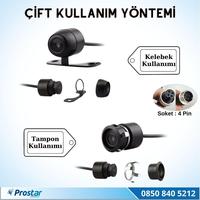 Navistar Ahd 720P 4 Pin Soketli Kelebek Ve Tampon Uyumlu 6 Mt 4 Pin Kablolu Kamera