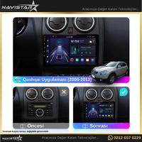 Nissan Qashqai Kablosuz Carplay 4GB + 64GB Android 13 2006-2013 Navigasyon Multimedya Sistemi